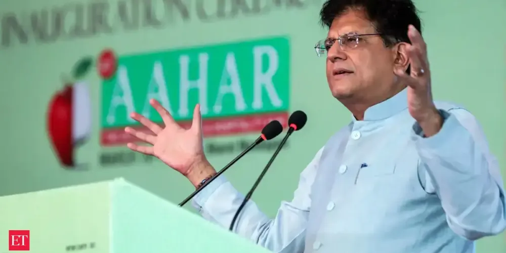 India aims to become a top exporter of agricultural and processed food products, says minister