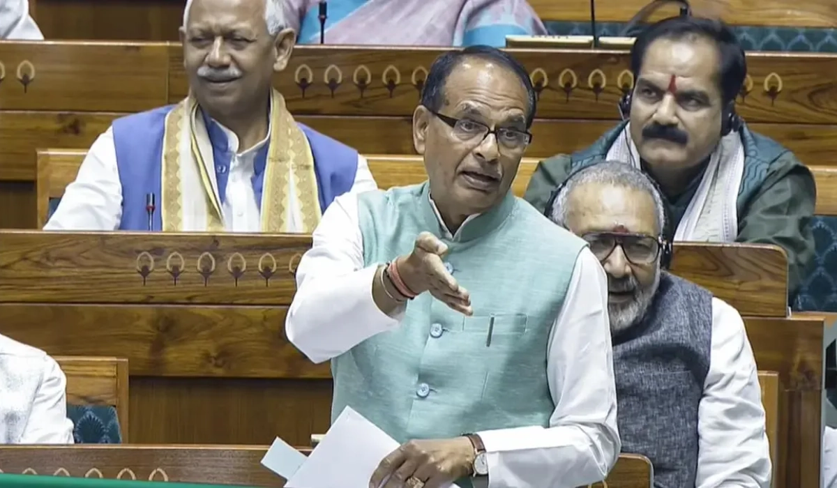 Министр сельского хозяйства Индии Шиврадж Сингх Чоухан выступает в нижней палате парламента