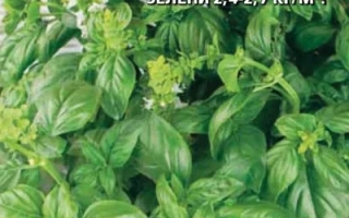 Пакет семян базилика «ВЕСЕННЕЕ ЧУДО» с изображением листьев