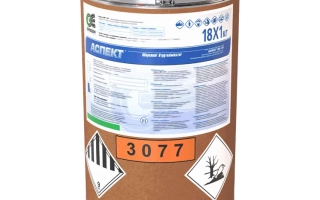 КанISTER с этикеткой АКТИМЕТ, маркировкой 3077 и символами опасности. - Аспект WР