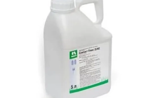 White jug with label Compact Plus 25 KS