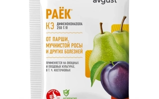 Pack of fungicide RAIK KE by August for protecting fruit crops - Raiok Ke
