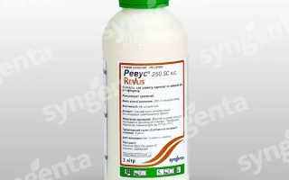 Бутылка с фунгицидом Pregny 250 SC от Syngenta - Ревус 250 SС