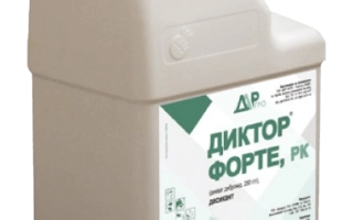 Bottle of herbicide Dictor Forte, RK