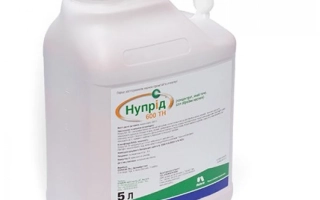 Канистра с инсектицидом Нуприд 600 к.с. объёмом 5 л