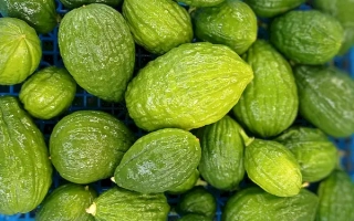 Зеленые лимоны в синей корзине - Урман