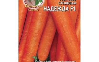 Пакет насіння моркви Надія F1