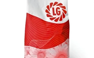 Пакет семян подсолнечника с логотипом LG и изображением цветков - ЛГ50635 КЛП