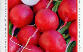 Пакет насіння редиски СОРЕНТО з зображенням свіжих коренеплодів.