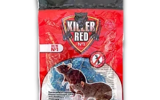 Родентицидная приманка «RED KILLER» в красной упаковке