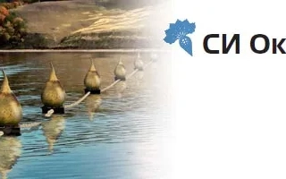 Логотип СИ Ока на фоне сахарной свеклы в воде