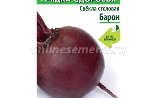 Пакет семян столовой свеклы сорта Барон