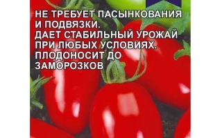 Пакет семян томата Огородный Колдун с изображением красных плодов