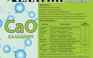 Удобрение ХЕЛАТИН КАЛЬЦІЄМ для подкормки растений - UNI-CALOMIN