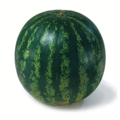 Арбуз Кримстар F1 на белом фоне