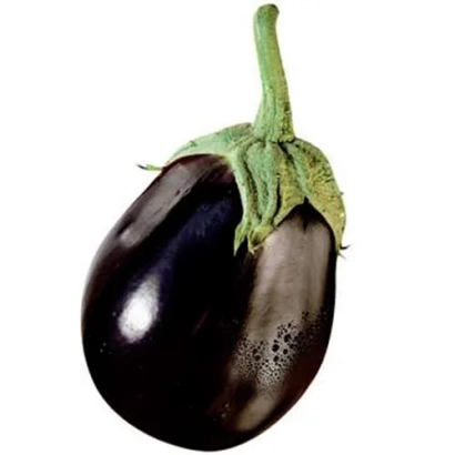 Свежий баклажан на белом фоне - Негус