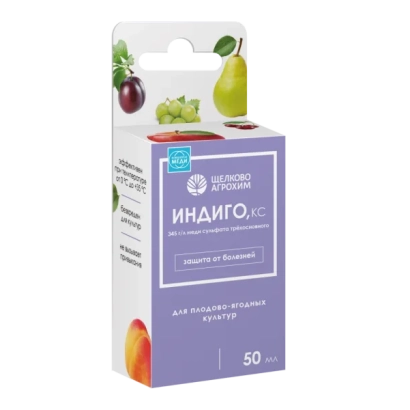 Упаковка биопрепарата Индиго.КС с изображением фруктов - ИндигоС-30