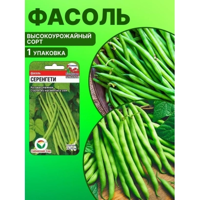 Пакет семян фасоли сорта Пиноккио