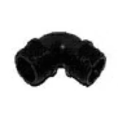 Черный пластиковый фитинг-уголок 3/4x3/4 для капельного орошения - Угол 3/4х3/4" НР САБ