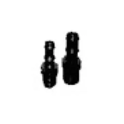 Переход зубчатый 25х1" НР САБ — два черных фитинга на белом фоне