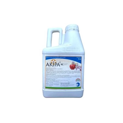 Fungicide AKIPA in a white jug with tomato illustration - Akira