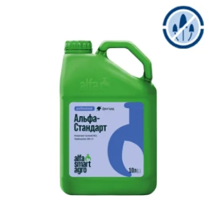 Green jug with label Alpha-Standard - ALPHA – STANDARD K.S.