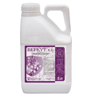 White jug with label «BERKUT c.e.» volume 5 l.