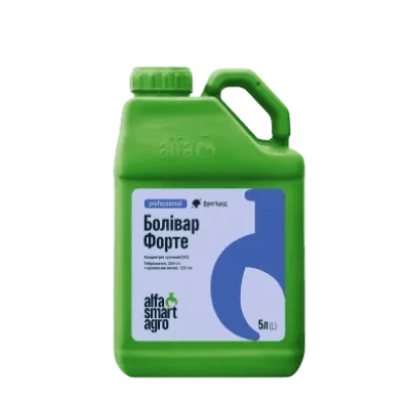 Зелена канистра з етикеткою Болівар Форте