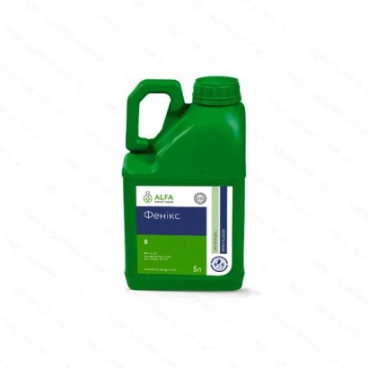 Зеленая канистра с этикеткой Феникс-Профи