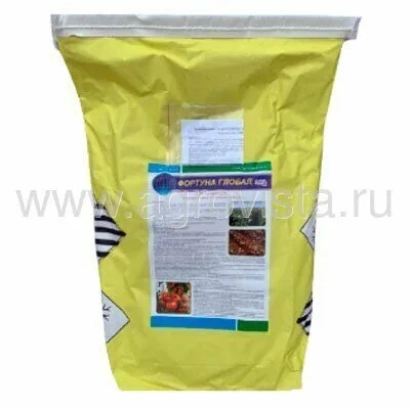 Жовтий мішок з фунгіцидом Фортуна КС
