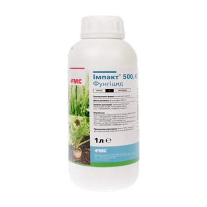 Bottle of fungicide Imact K 500