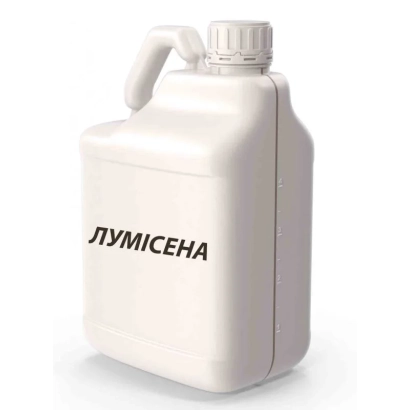 Біла канистра з написом Лумісена