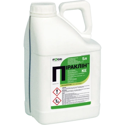 White container with green label showing the name ПИРАКЛІН - Piraklin