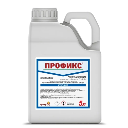 Белая канистра с этикеткой ПРОФИКС, объёмом 5 л. - Пропикс