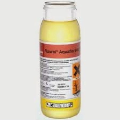 Yellow bottle with label Rovral Aquaflow