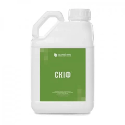 White jug with green label showing the name «СКИФ». - Skif c.e.