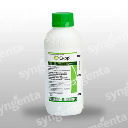 Бутылка с фунгицидом Скор 250 EC от Syngenta