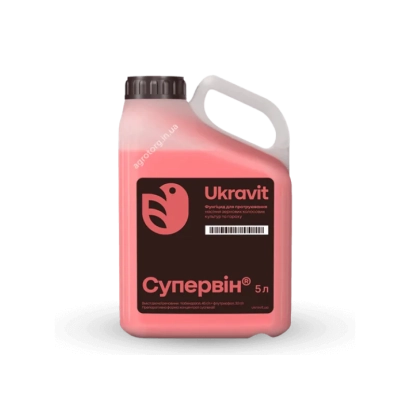 Red jug with label Superwin 5L