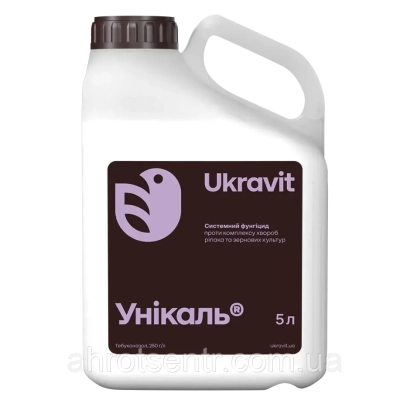 Бутылка фунгицида Унікаль объёмом 5 л - УНИКАЛЬ, КС