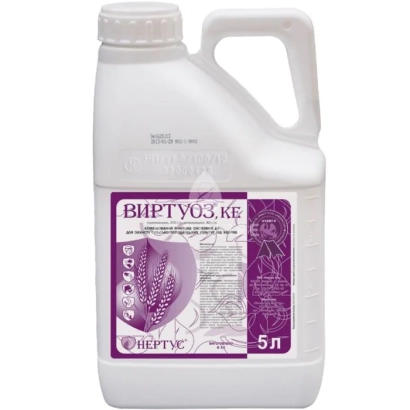 Бутылка с фунгицидом ВЕРТУОЗ К.Е. объёмом 5 л.