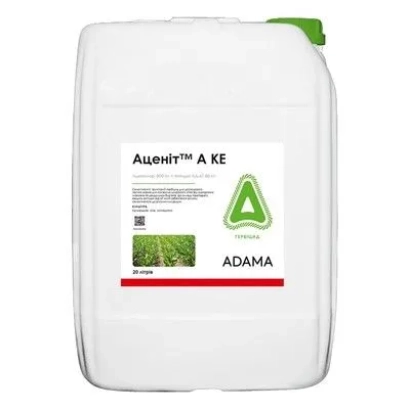 Біла канистра з етикеткою Аценіт А Ке від ADAMA
