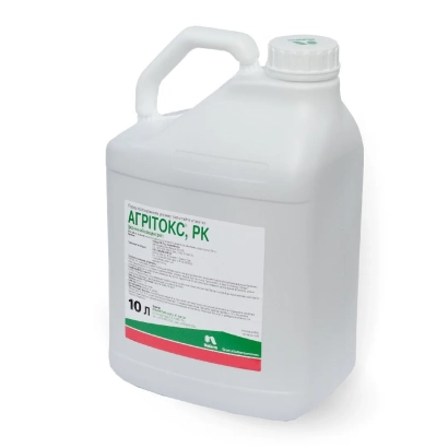 Белая канистра с этикеткой АГРИТОКС, РК