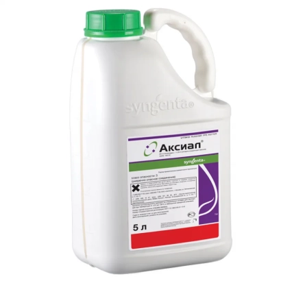 Бутелка з гербіцидом Аксіал об'ємом 5 л - АКСІАЛ 045 ЕС к.е.