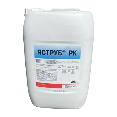 White canister with label Yastrub® RK