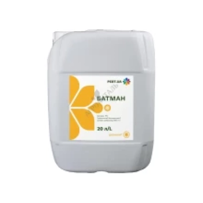 Белая канистра с этикеткой BATMAH объёмом 20 л. - Атлас к.е.