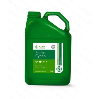 Зеленая канистра с этикеткой Багира-Профи