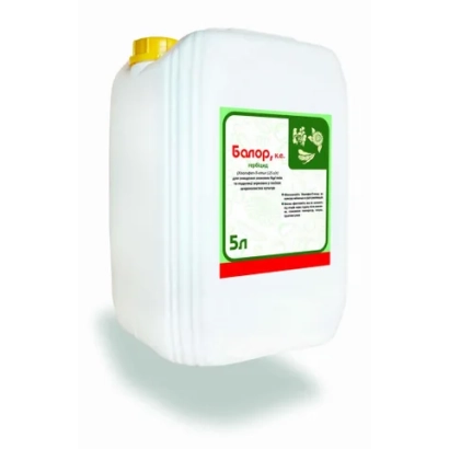 Біла канистра з етикеткою Балор, 5л - Балор, КЕ (хізалофоп-п-етил, 125 г/л)