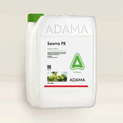 Белая канистра с этикеткой «Бента FK» от ADAMA