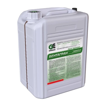 Белая канистра с этикеткой Бентагран - Бентагран АS