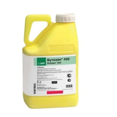 Желтая канистра с этикеткой Бутизан 400